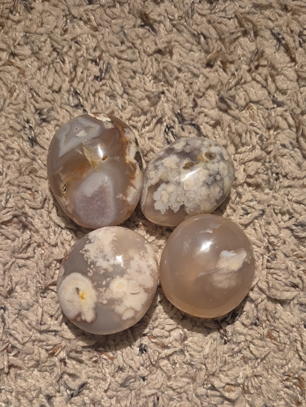 Flower Agate Palmstones